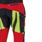 Preview: PSS Schnittschutzhose X-treme Breeze - rot/gelb