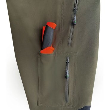 Preview: PSS Outdoorhose X-treme Stretch grün/schwarz